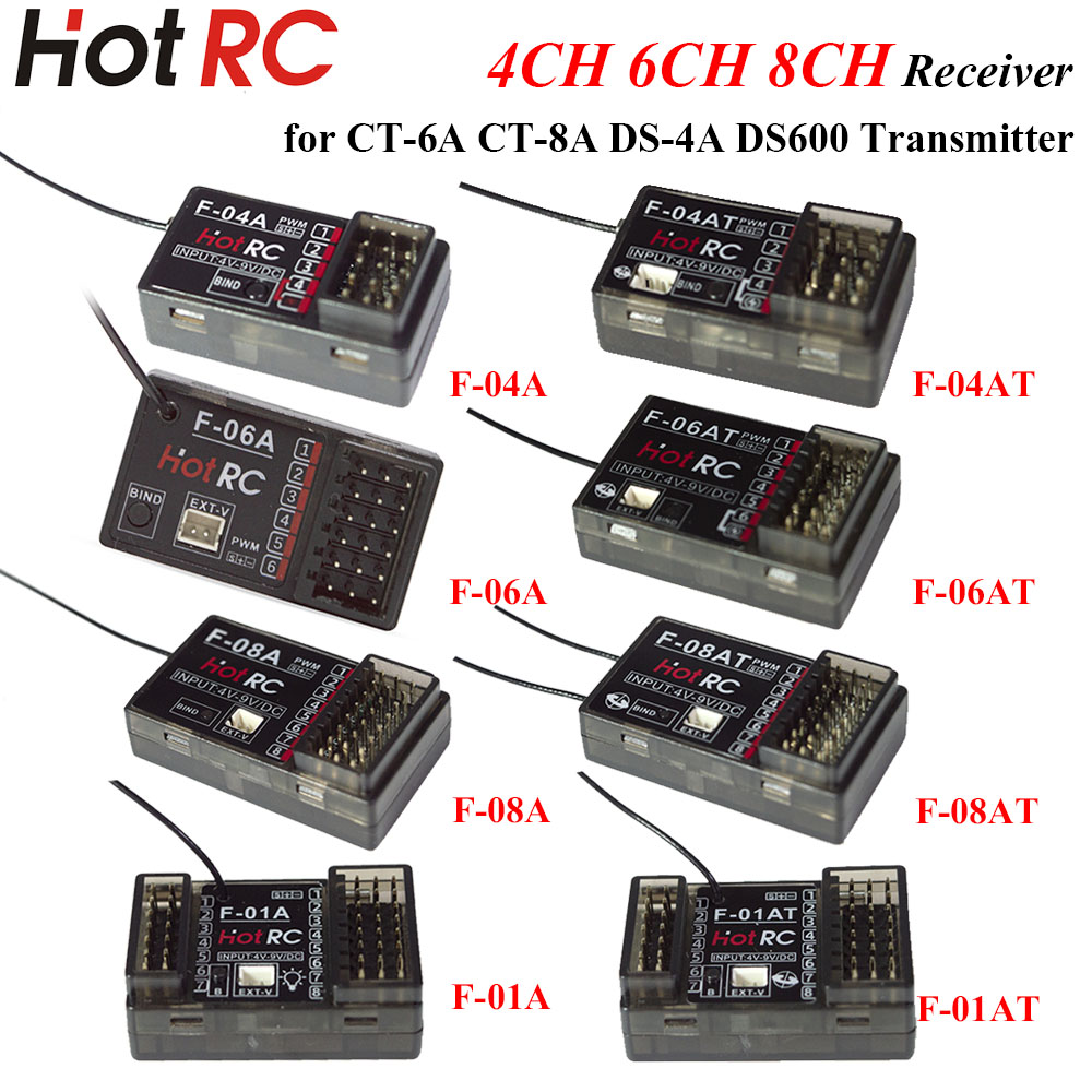 Rc Hobby Shops - HOTRC 2,4GHz 4/6/8-Kanal F-04A F-06AT F-08AT